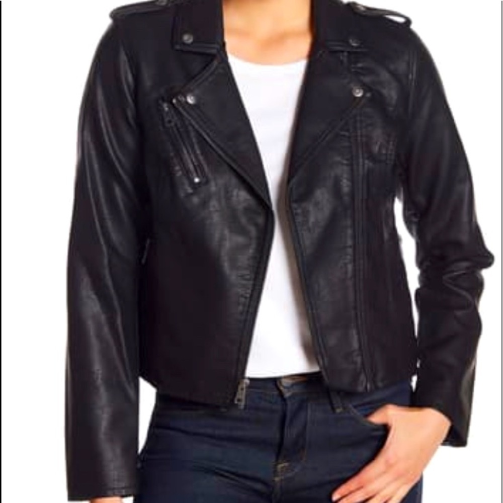 Levi's Black Faux Leather Moto Jacket
